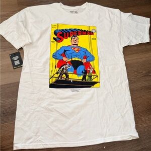 Superman Graphic White Tee ( Men Large)